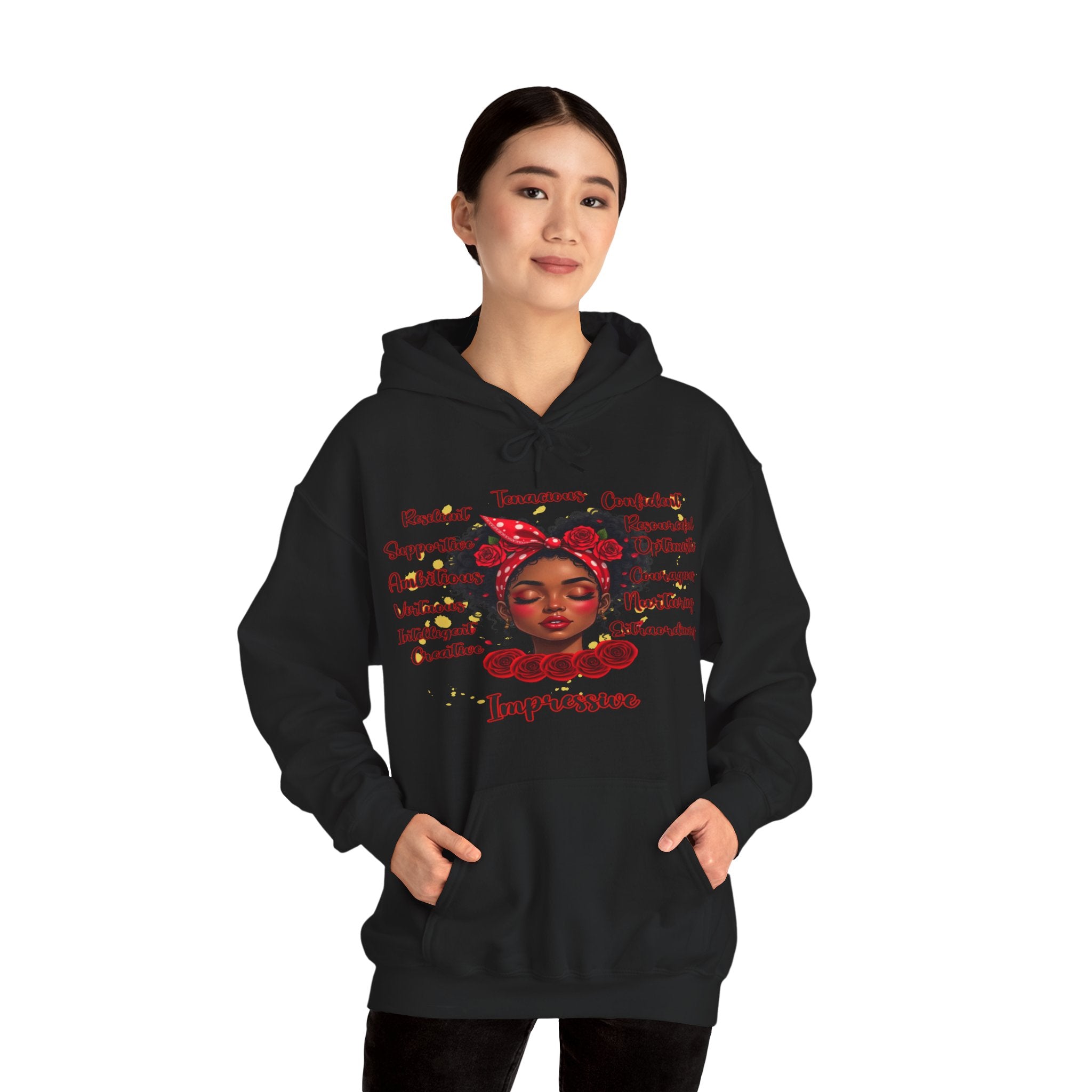Impressive Cozy Hoodie that Carries a Calm Confidence, Motivational Gift, Trendy Casual Wear, Stylish Layering Piece