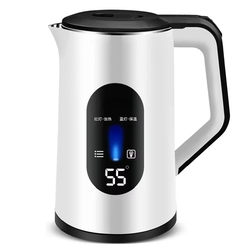 Electric Stainless Steel Kettle Portable Automatic Power-Off Keep Warm Feature for Home Hotel Outdoor Use Electric Kettle