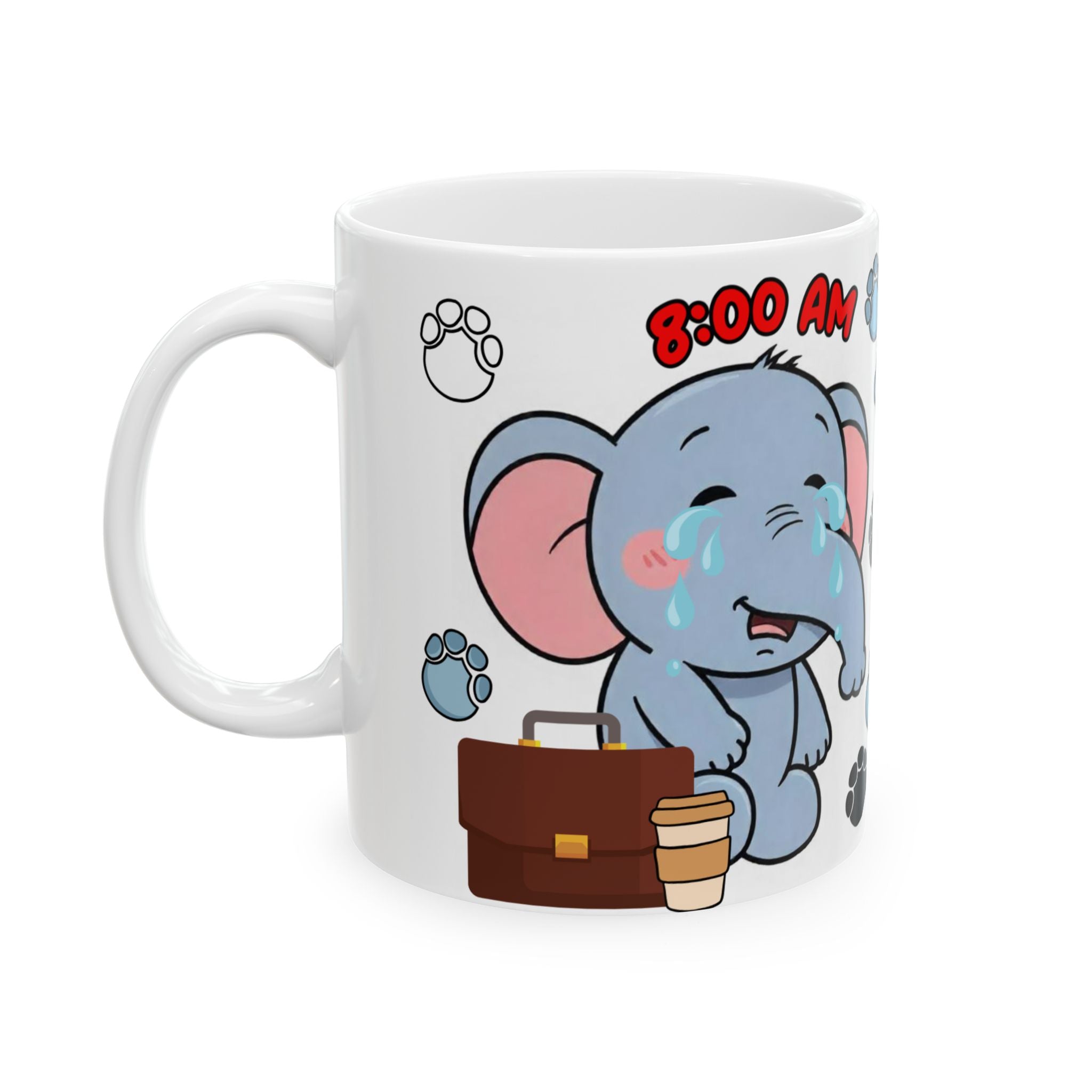 Cute Elephant Ceramic Mug for Animal Lovers