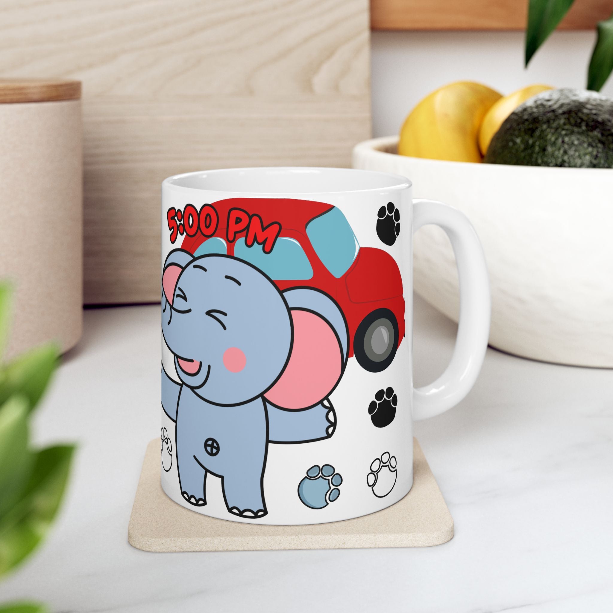 Cute Elephant Ceramic Mug for Animal Lovers
