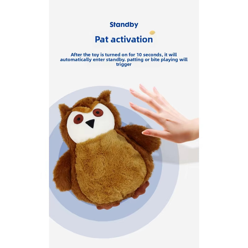 Intelligent Automatic Rolling Ball Sound Emitting Eco-Friendly Plush Bouncing Dog Plush Toy