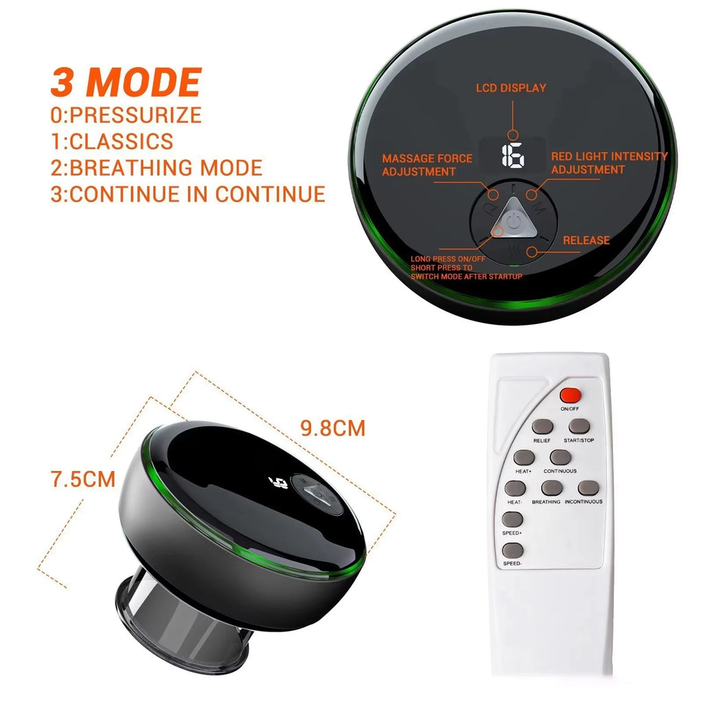 Hot Sale Cupping Device Electric Vacuum Cupping anti Cellulite Massager Electric Scraping Equipment Fatigue Relieving Massager