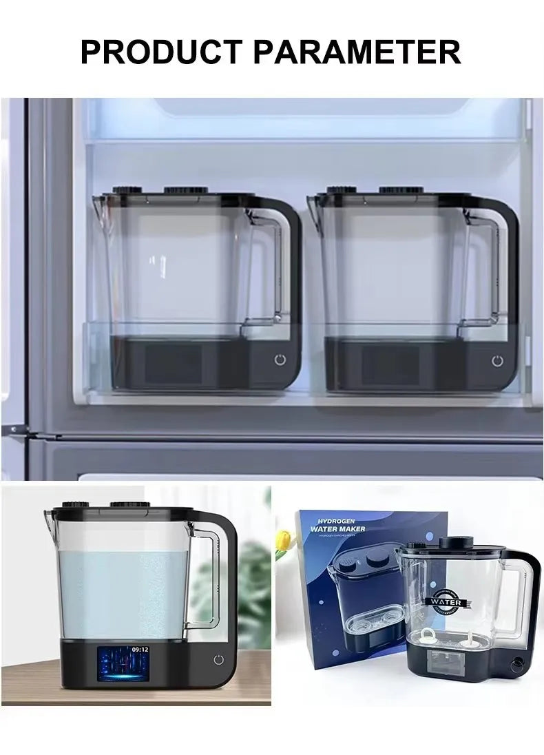 High Quality Portable 2L Large Capacity SPE PEM Molecular Hydrogen Water Kettle Household Hydrogen Generator Bottle