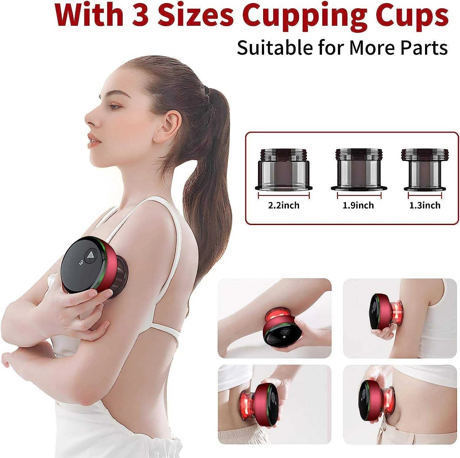 Hot Sale Cupping Device Electric Vacuum Cupping anti Cellulite Massager Electric Scraping Equipment Fatigue Relieving Massager