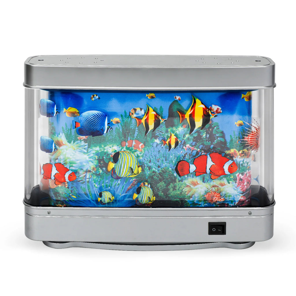 JSD Luxury LED Electronic Fish Light Small Artificial Night Decoration for Home Eco-Friendly Rectangular Rockery Fish Tank For
