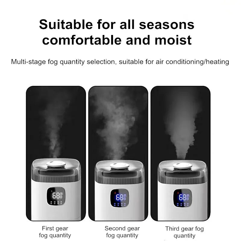 12L Intelligent Floor-Standing Humidifier, Large Room, Reduces Allergy, Sinus Headaches, Cold, Flu Symptoms, Snoring, Helps with Dry Skin & Hair