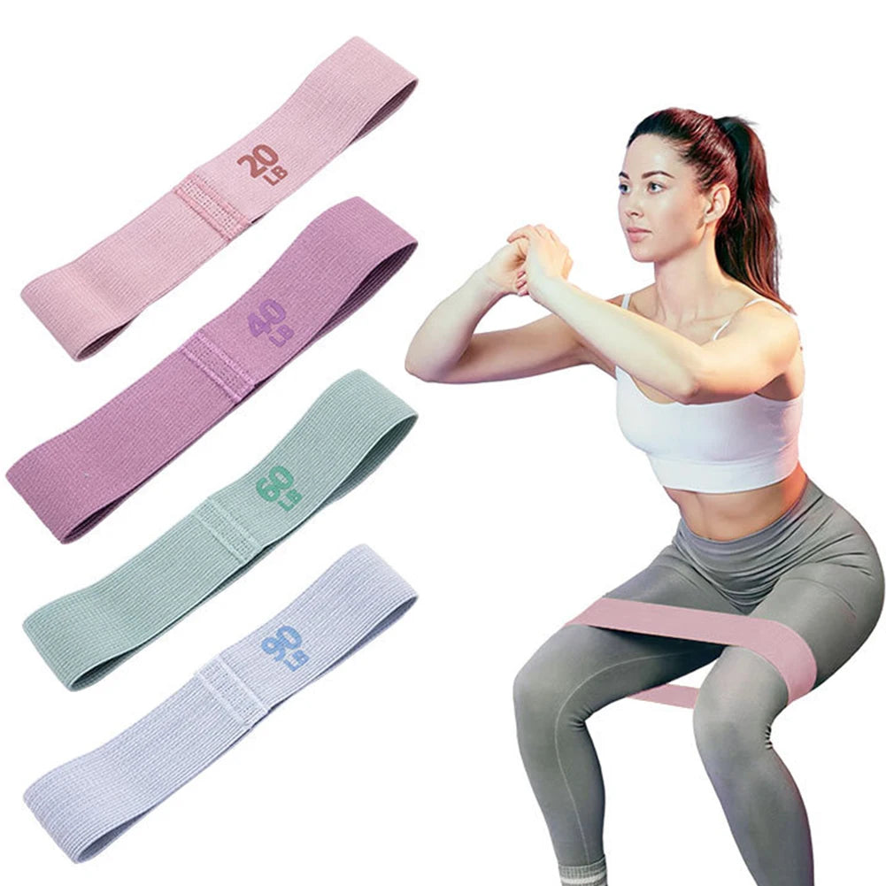 Hip Resistance Bands for Strength Training, Anti-Slip Stretch Fitness Strips, Portable Glute Thigh Elastic Bands, Yoga Gym Equipment