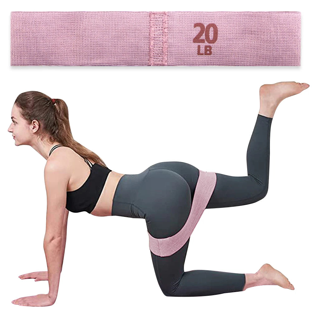 Hip Resistance Bands for Strength Training, Anti-Slip Stretch Fitness Strips, Portable Glute Thigh Elastic Bands, Yoga Gym Equipment