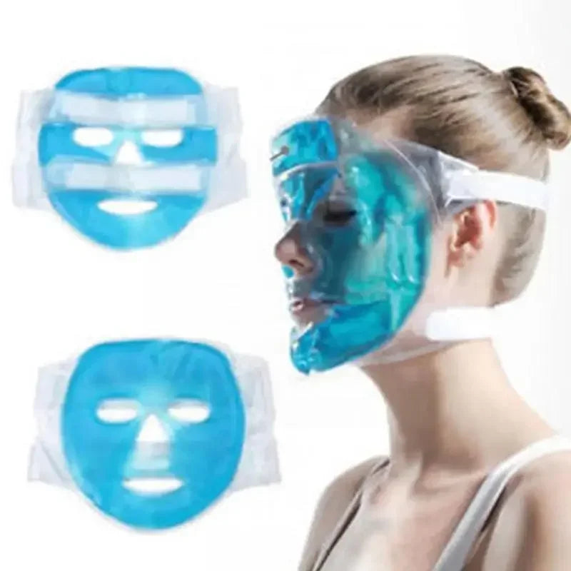 Cool Comfort Rejuvenation Mask, Cold Gel Face Mask, Ice Compress, Face Moisturizing, Relaxation & Stress Relief, Skin Firming & Rejuvenation