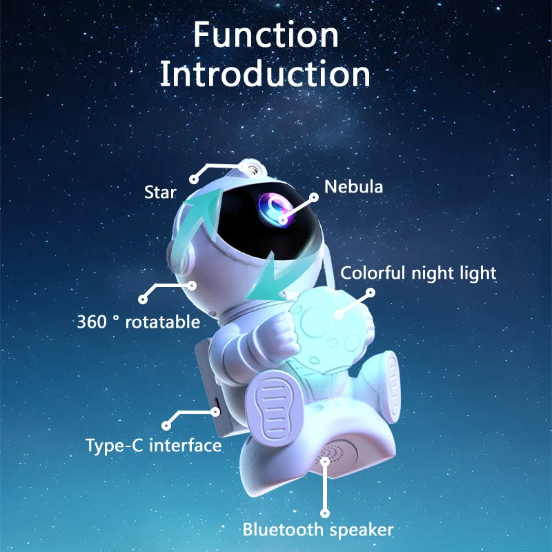 Astronaut LED Star Projector, Night Light Galaxy Projector