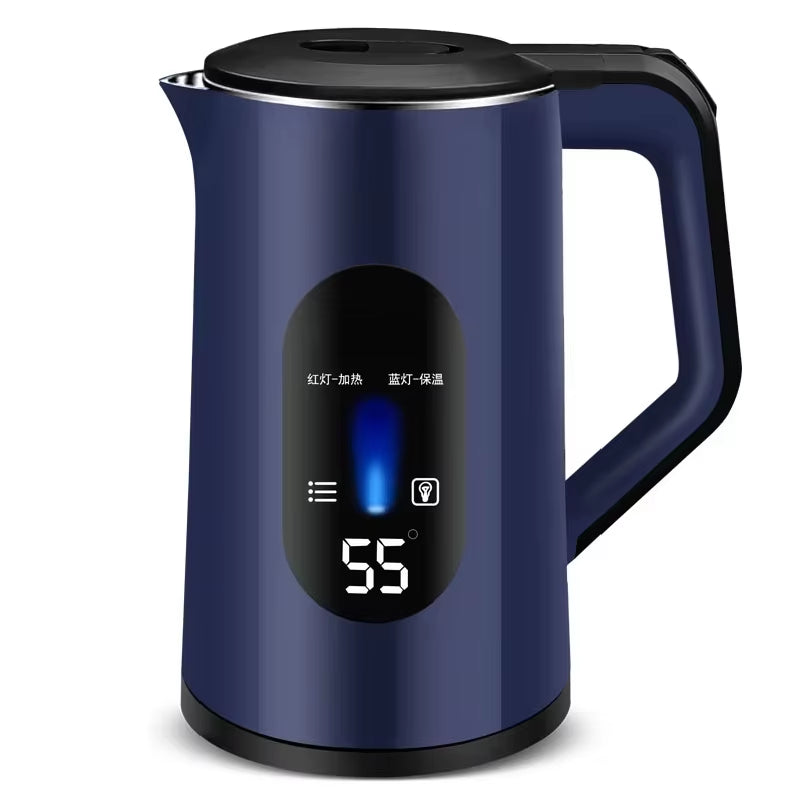 Electric Stainless Steel Kettle Portable Automatic Power-Off Keep Warm Feature for Home Hotel Outdoor Use Electric Kettle